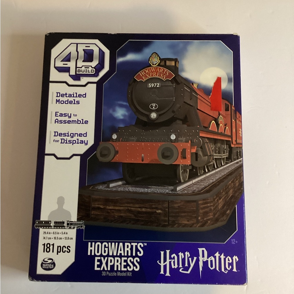 New Harry Potter 4d Built Hogwarts Express 181 Pc 3DPuzzle Model Kit Spinmaster